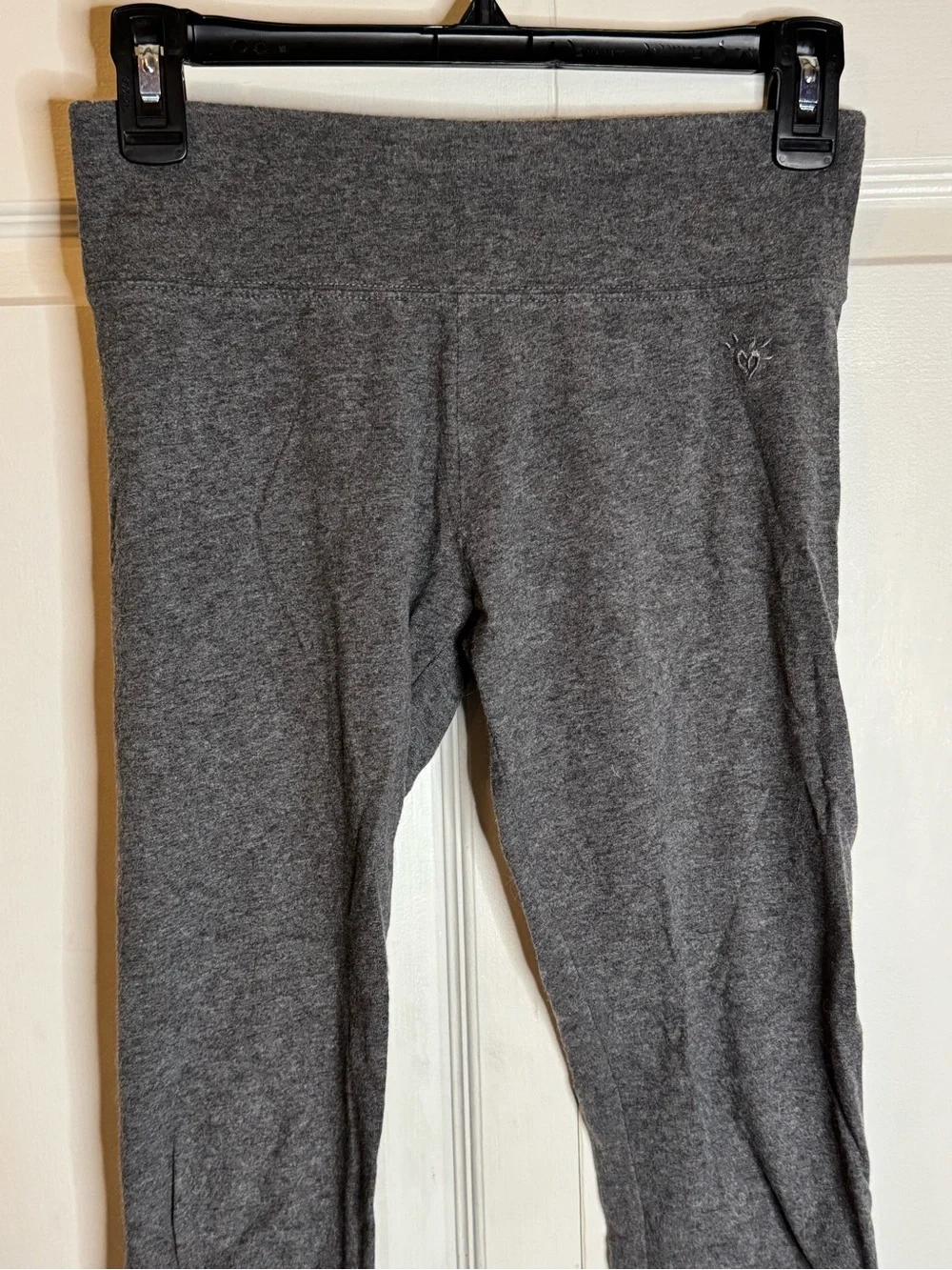 Justice Charcoal Gray Girls' Stretch Leggings